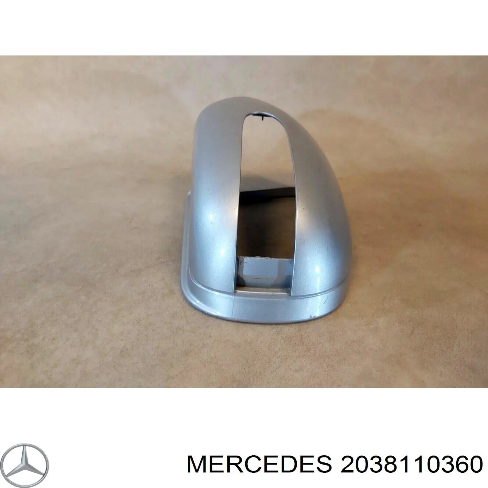 2038100164 Mercedes cubierta, retrovisor exterior izquierdo