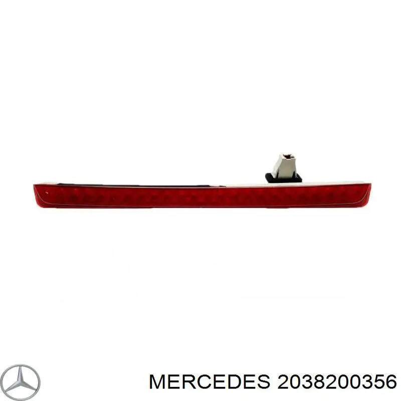  Tercera luz de freno Mercedes C 