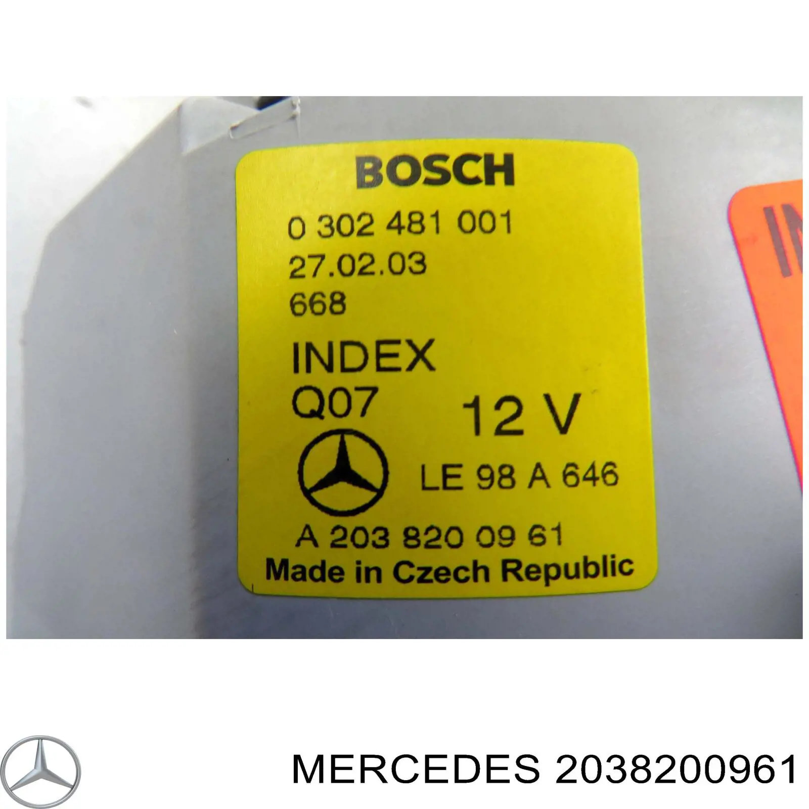Faros delanteros Mercedes A2038200961