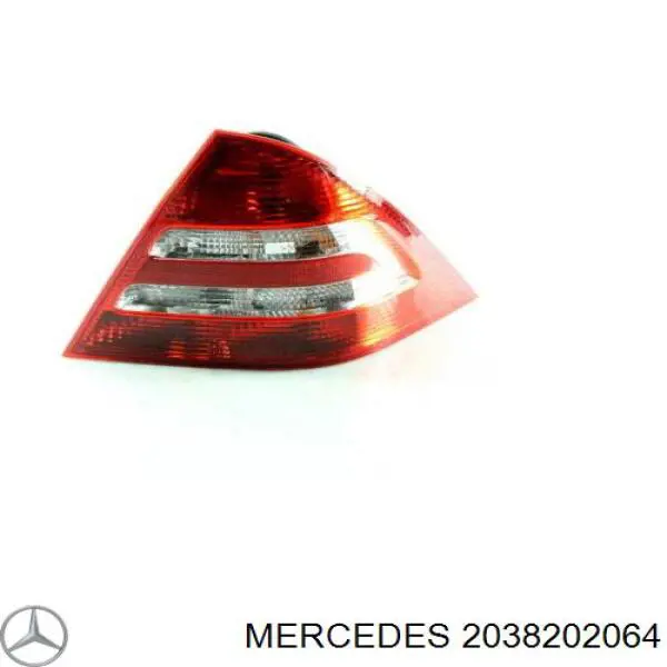 2038202064 Mercedes piloto posterior derecho