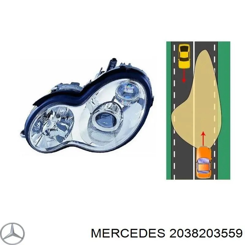 Faro Mercedes A2038203559 precio, desde 460,28 EUR
