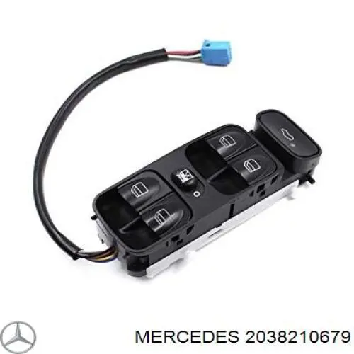 Unidad de control elevalunas delantera izquierda Mercedes 2038210679