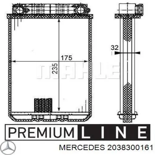 Comprar 2038300161 Mercedes Radiador calefacción