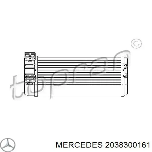 Radiador calefacción 2038300161 Mercedes