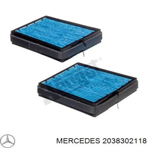 2038302118 Mercedes filtro habitáculo