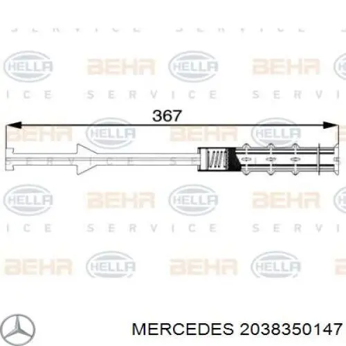 2038350147 Mercedes receptor-secador del aire acondicionado