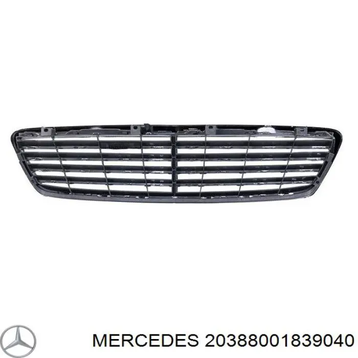 20388001839040 Mercedes rejilla de radiador