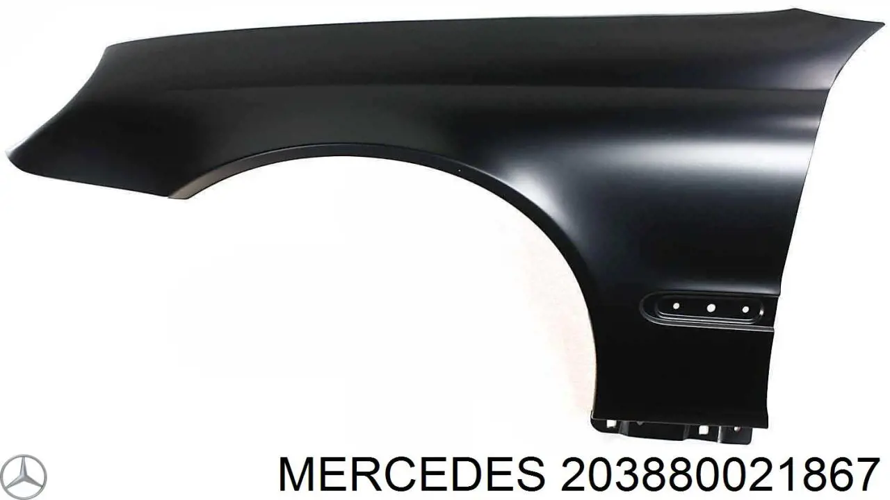 1671006 Mercedes guardabarros delantero derecho