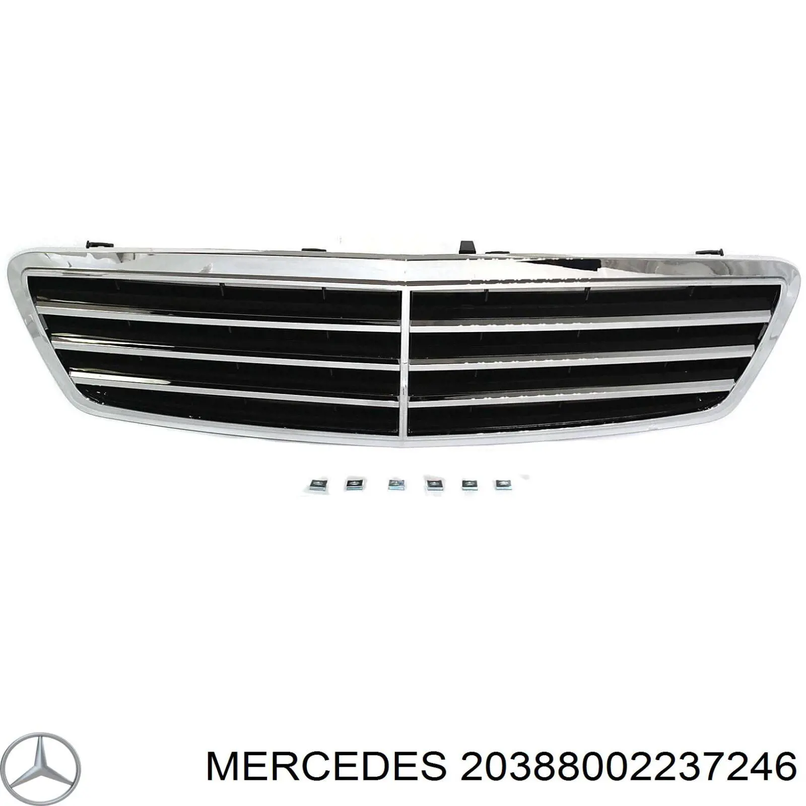 20388002237246 Mercedes rejilla de radiador
