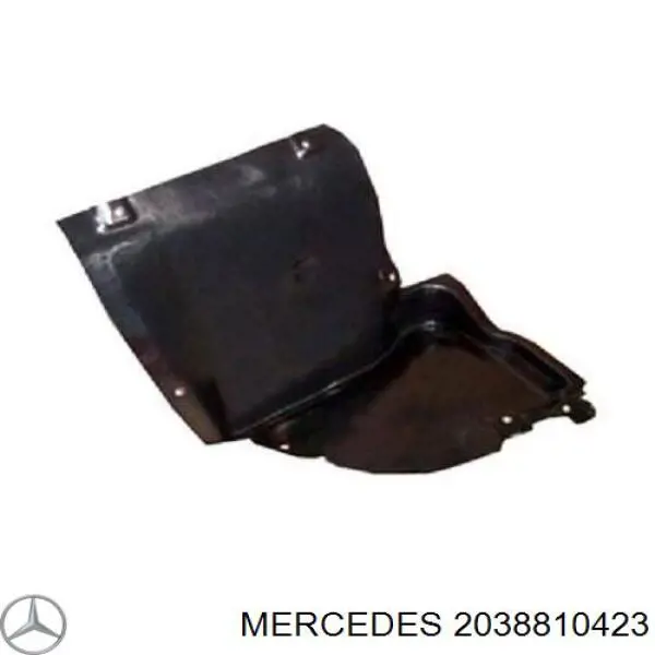 2038810423 Mercedes guardabarros interior, aleta delantera, derecho delantero