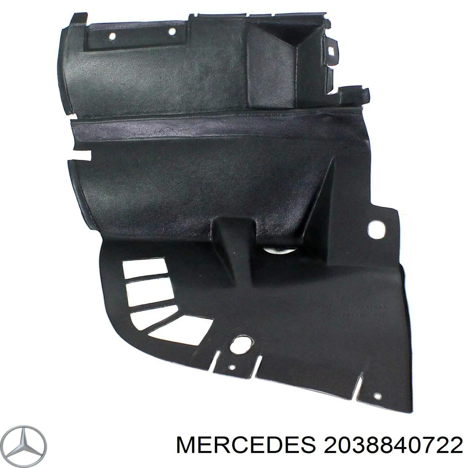 2038840722 Mercedes guardabarros interior, aleta delantera, izquierdo delantero