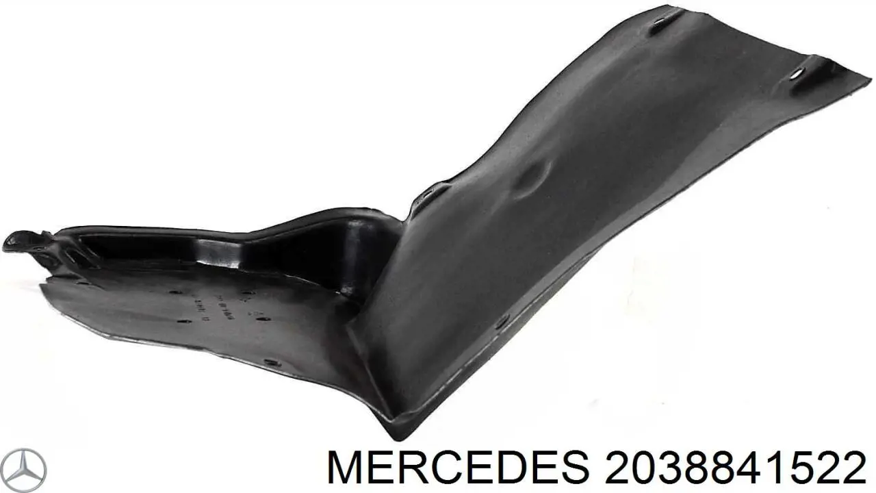 2038841522 Mercedes guardabarros interior, aleta delantera, izquierdo delantero