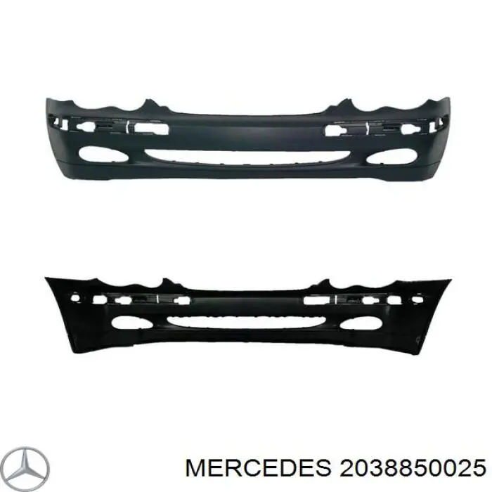 2038850025 Mercedes paragolpes delantero