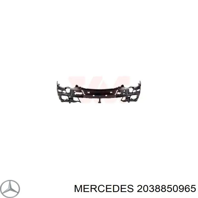 2038850965 Mercedes refuerzo parachoque delantero