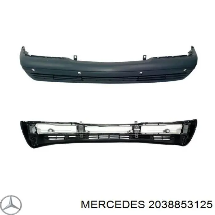 2038853125 Mercedes paragolpes delantero