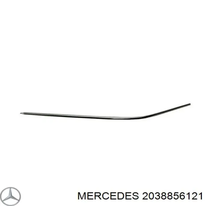 Comprar 2038856121 Mercedes Moldura de parachoques delantera izquierda