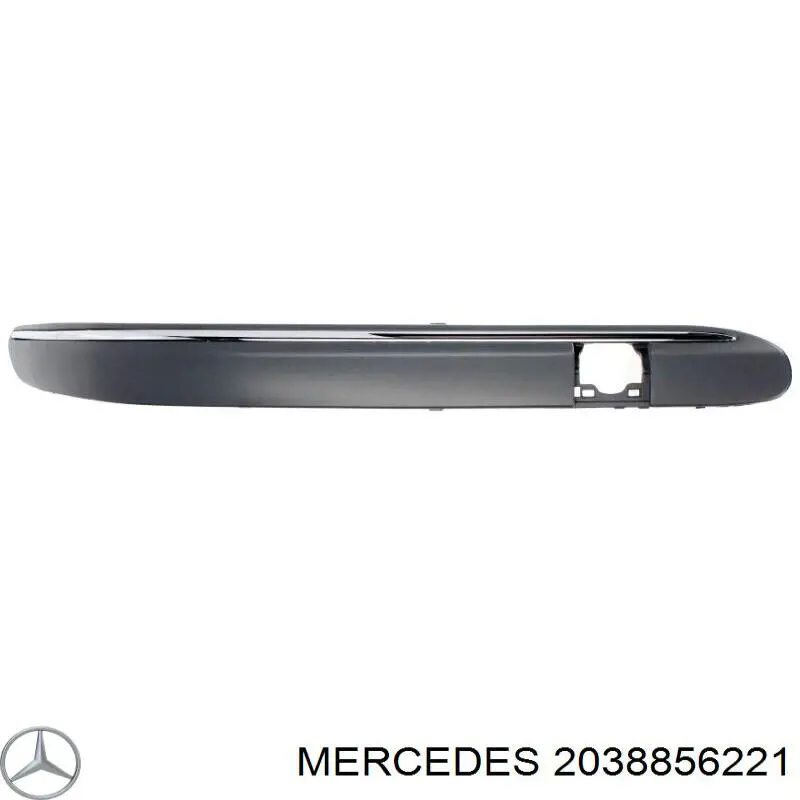Moldura del parachoques delantero derecho Mercedes 2038856221 precio, desde 21,86 EUR