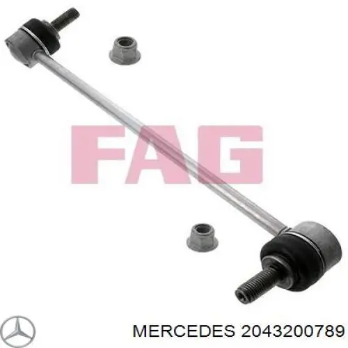 2043200789 Mercedes barra estabilizadora delantera izquierda