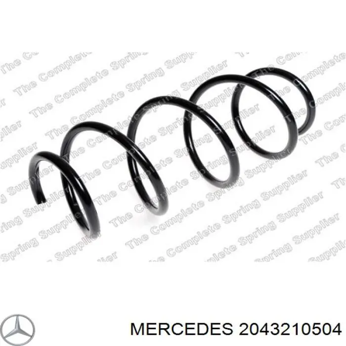 2043210504 Mercedes muelle de suspensión eje delantero