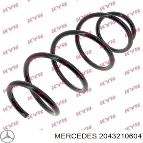 2043210604 Mercedes muelle de suspensión eje delantero