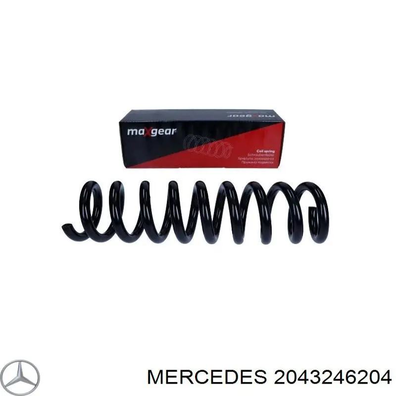 2043246204 Mercedes muelle de suspensión eje trasero