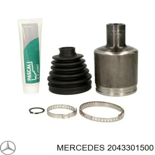 2043301500 Mercedes árbol de transmisión delantero izquierdo