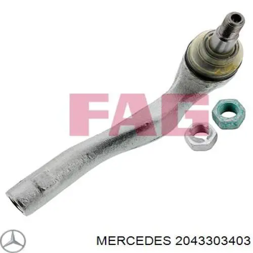 2043303403 Mercedes rótula barra de acoplamiento exterior