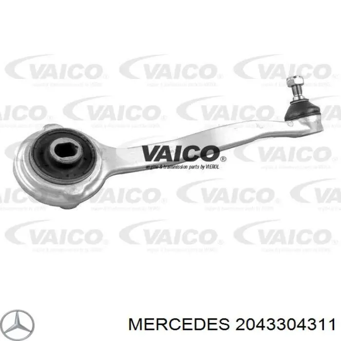 Brazo superior izquierdo de la suspensión delantera 2043304311 Mercedes