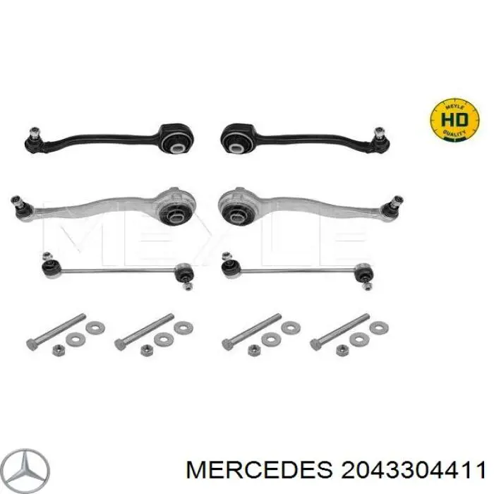 Brazo superior derecho de la suspensión delantera Mercedes 2043304411