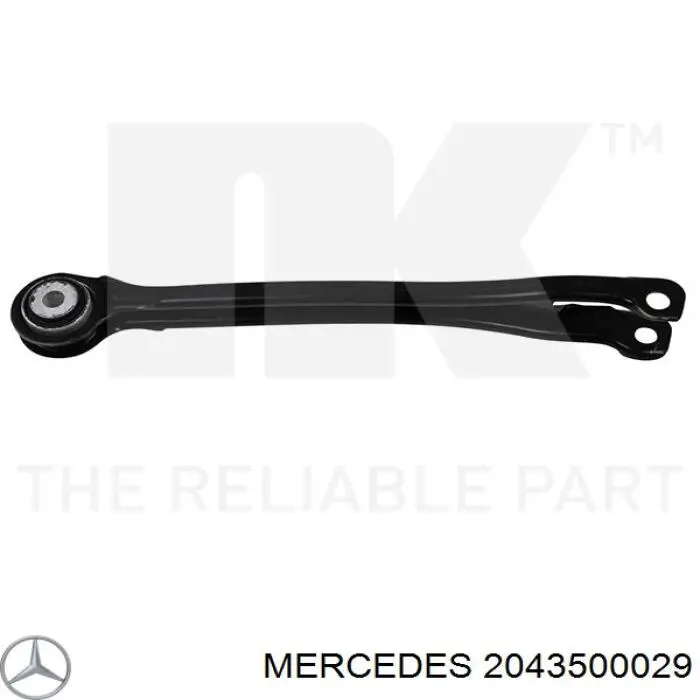 2043500029 Mercedes palanca de soporte suspension trasera longitudinal inferior izquierda/derecha