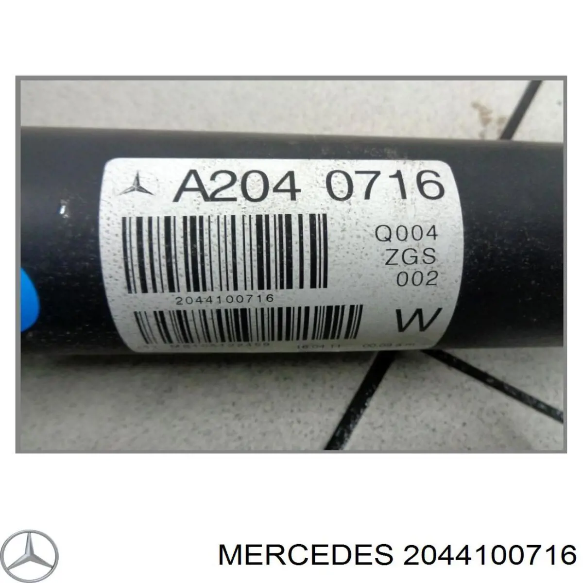 2044100716 Mercedes Árbol de transmisión