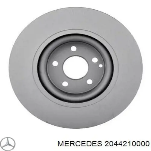 2044210000 Mercedes disco de freno delantero