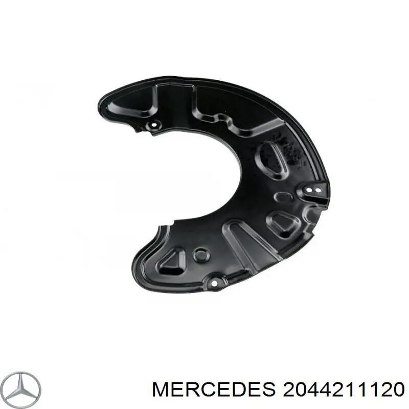 2044211120 Mercedes chapa protectora contra salpicaduras, disco de freno delantero izquierdo