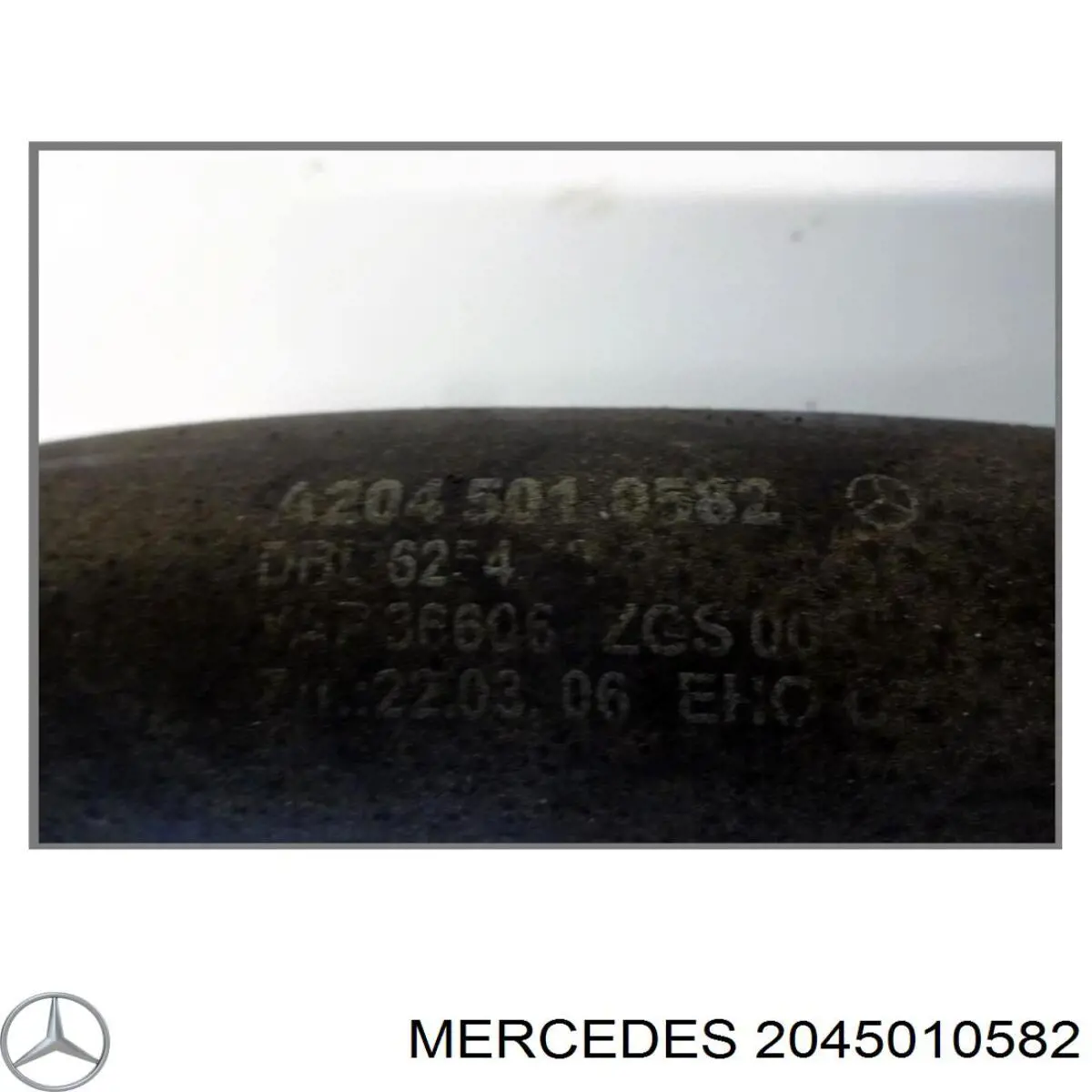 2045010582 Mercedes tubería de radiador arriba