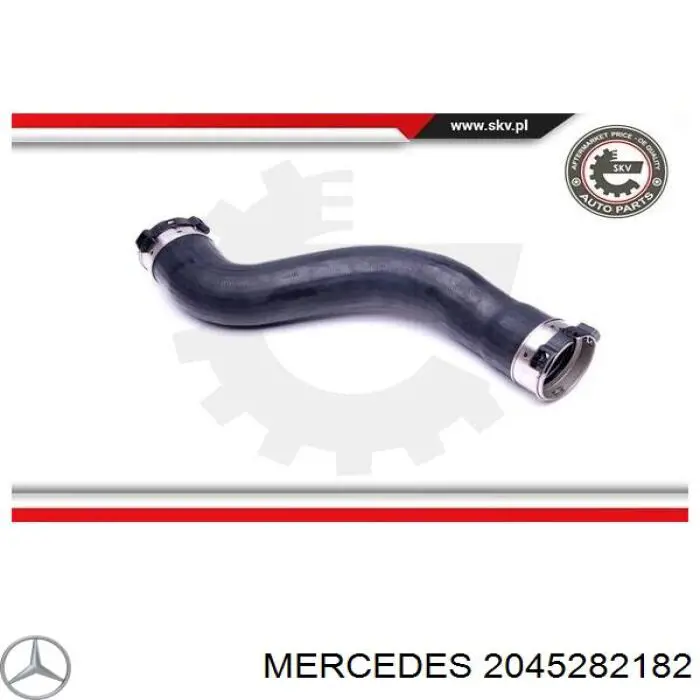 2045282182 Mercedes tubo flexible de aire de sobrealimentación izquierdo