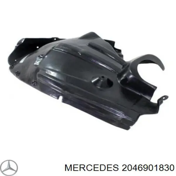 2046901830 Mercedes guardabarros interior, aleta delantera, derecho delantero