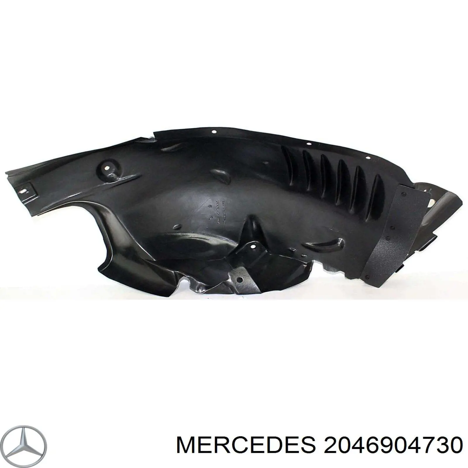 2046904730 Mercedes guardabarros interior, aleta delantera, izquierdo trasero