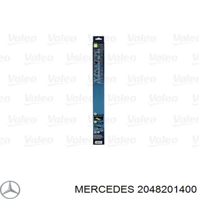 Comprar 2048201400 Mercedes Juego de escobillas de luna delantera, 2 piezas