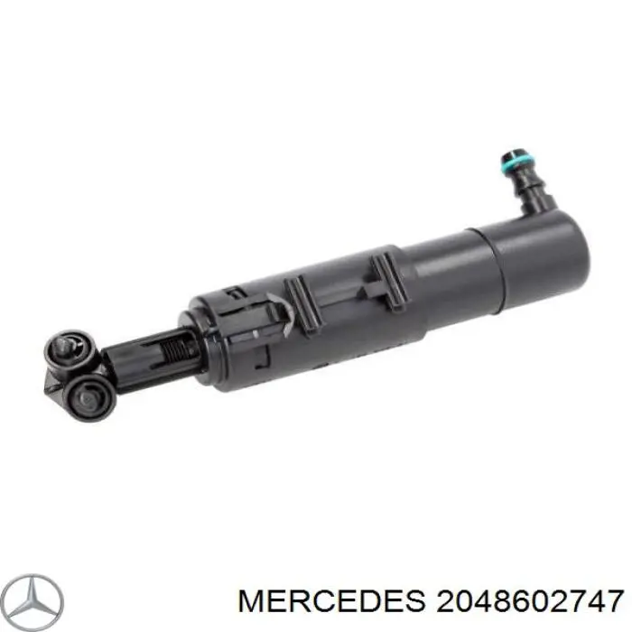 2048602747 Mercedes tobera de agua regadora, lavado de faros, delantera izquierda