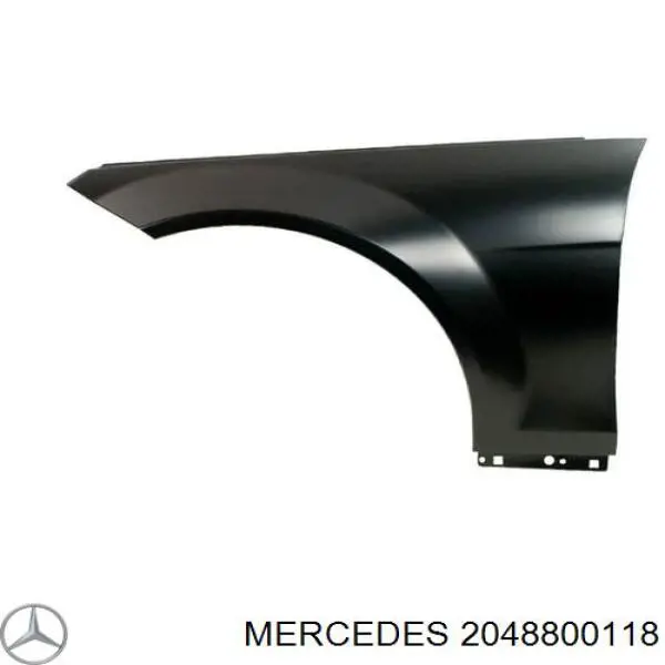 2048800118 Mercedes guardabarros delantero izquierdo