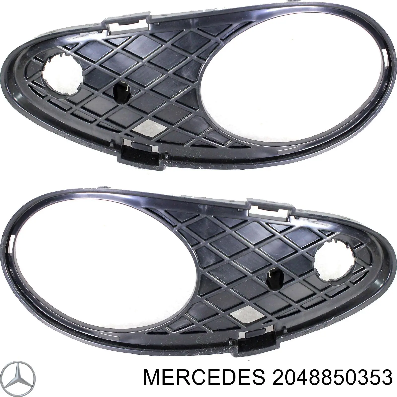 2048850353 Mercedes rejilla de antinieblas delantera derecha