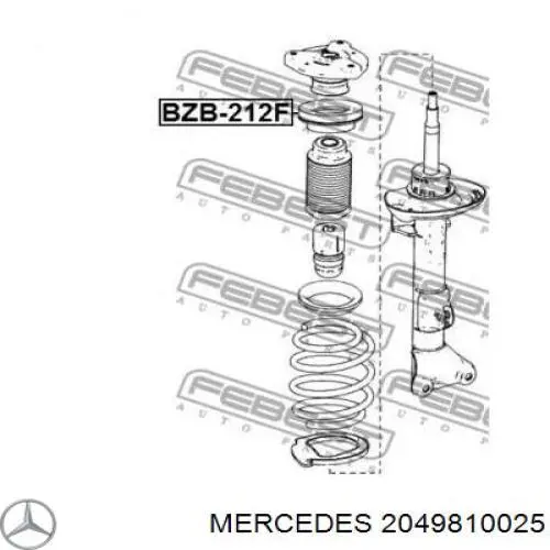 2049810025 Mercedes rodamiento amortiguador delantero