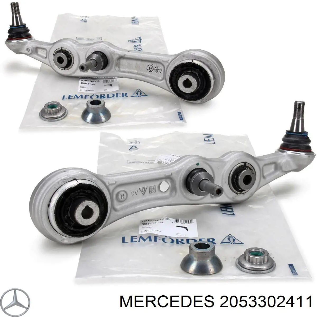 2053302411 Mercedes barra oscilante, suspensión de ruedas delantera, inferior derecha