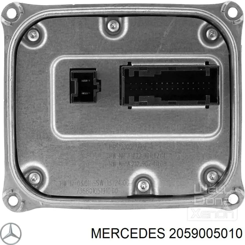 2059005010 Mercedes modulo de control de faros (ecu)