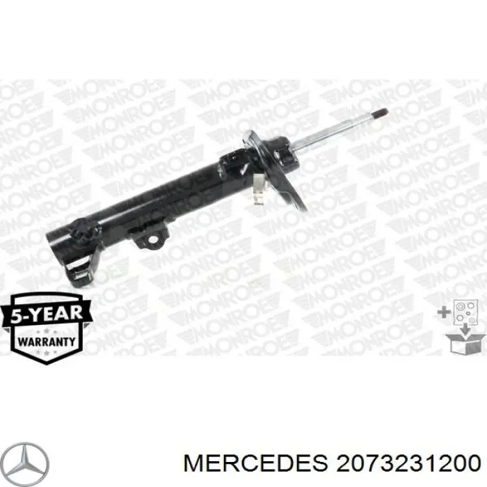 2073231200 Mercedes amortiguador delantero derecho