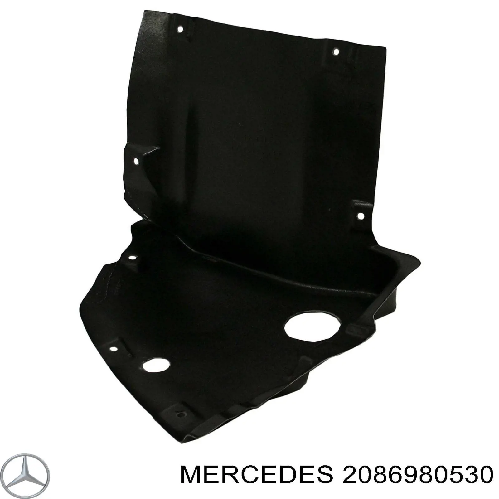 2086980530 Mercedes guardabarros interior, aleta delantera, izquierdo