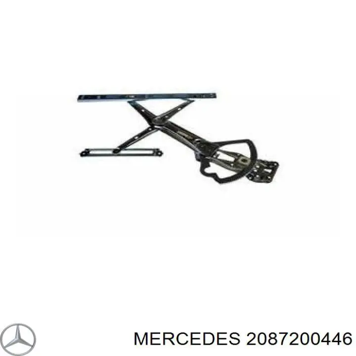 2087200446 Mercedes mecanismo de elevalunas, puerta delantera derecha