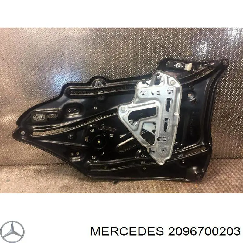 2096700203 Mercedes mecanismo de elevalunas, puerta trasera derecha