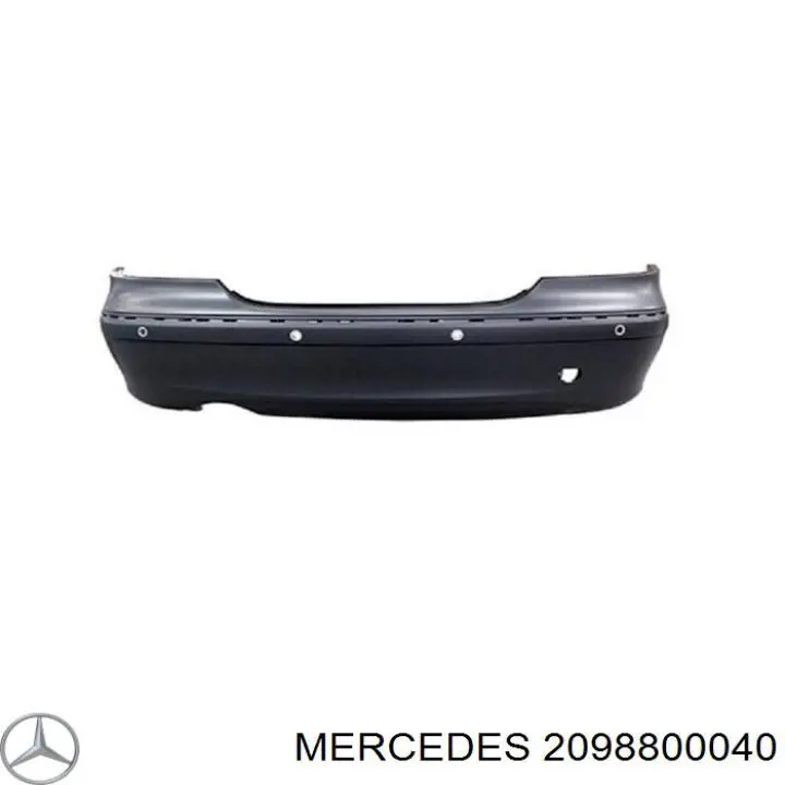 2098800040 Mercedes parachoques trasero