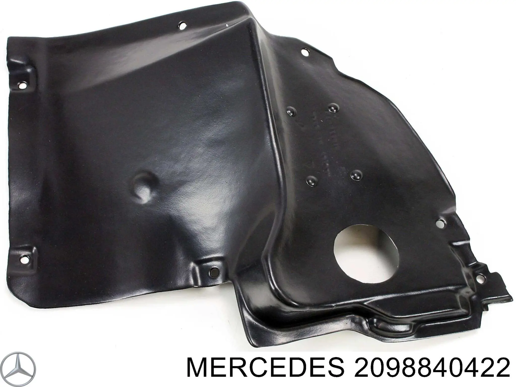 2098840422 Mercedes guardabarros interior, aleta delantera, derecho delantero